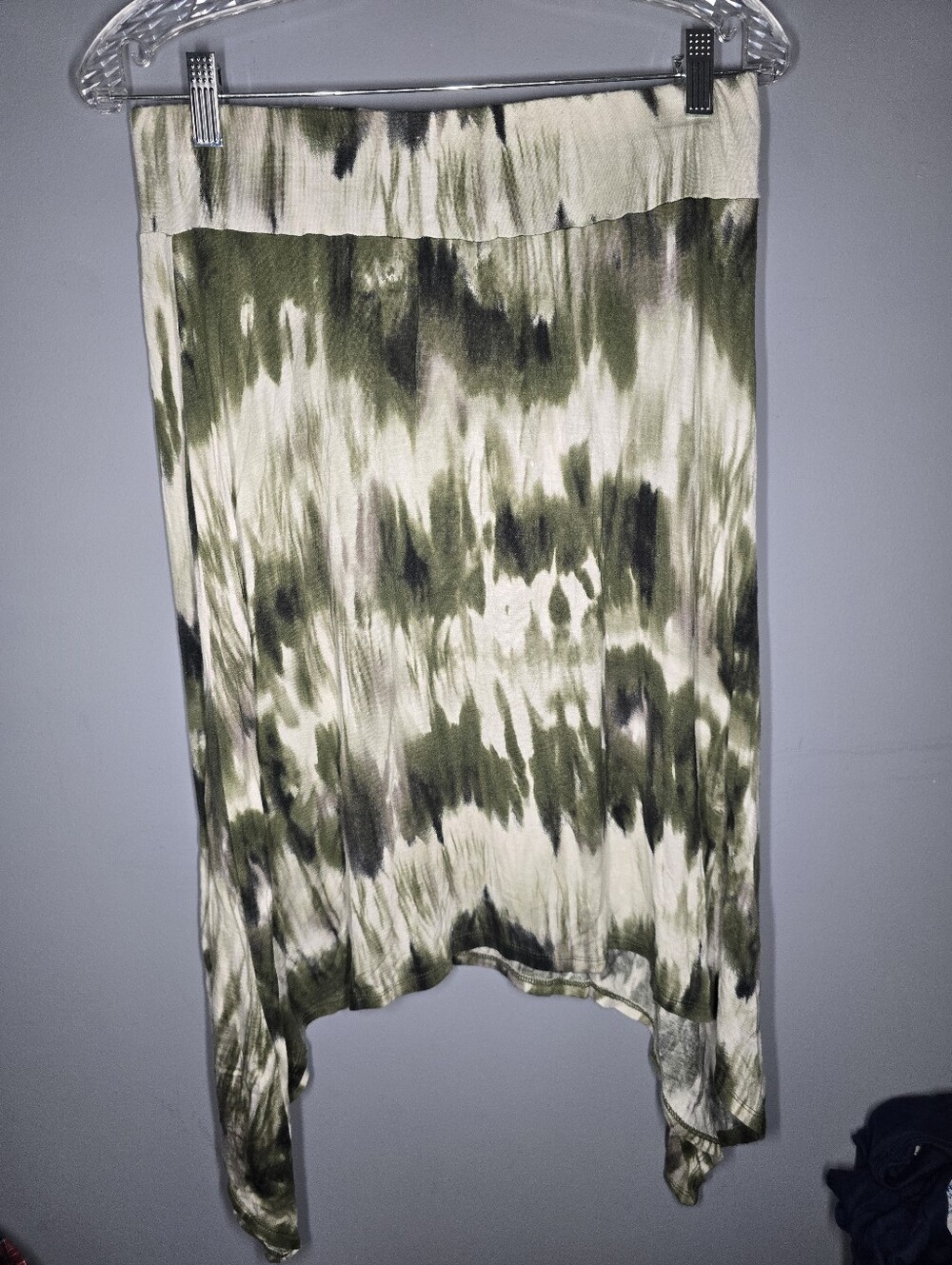 Joe Benbasset Tie-Dye Midi Skirt-Womens XL-Army Green-summer casual